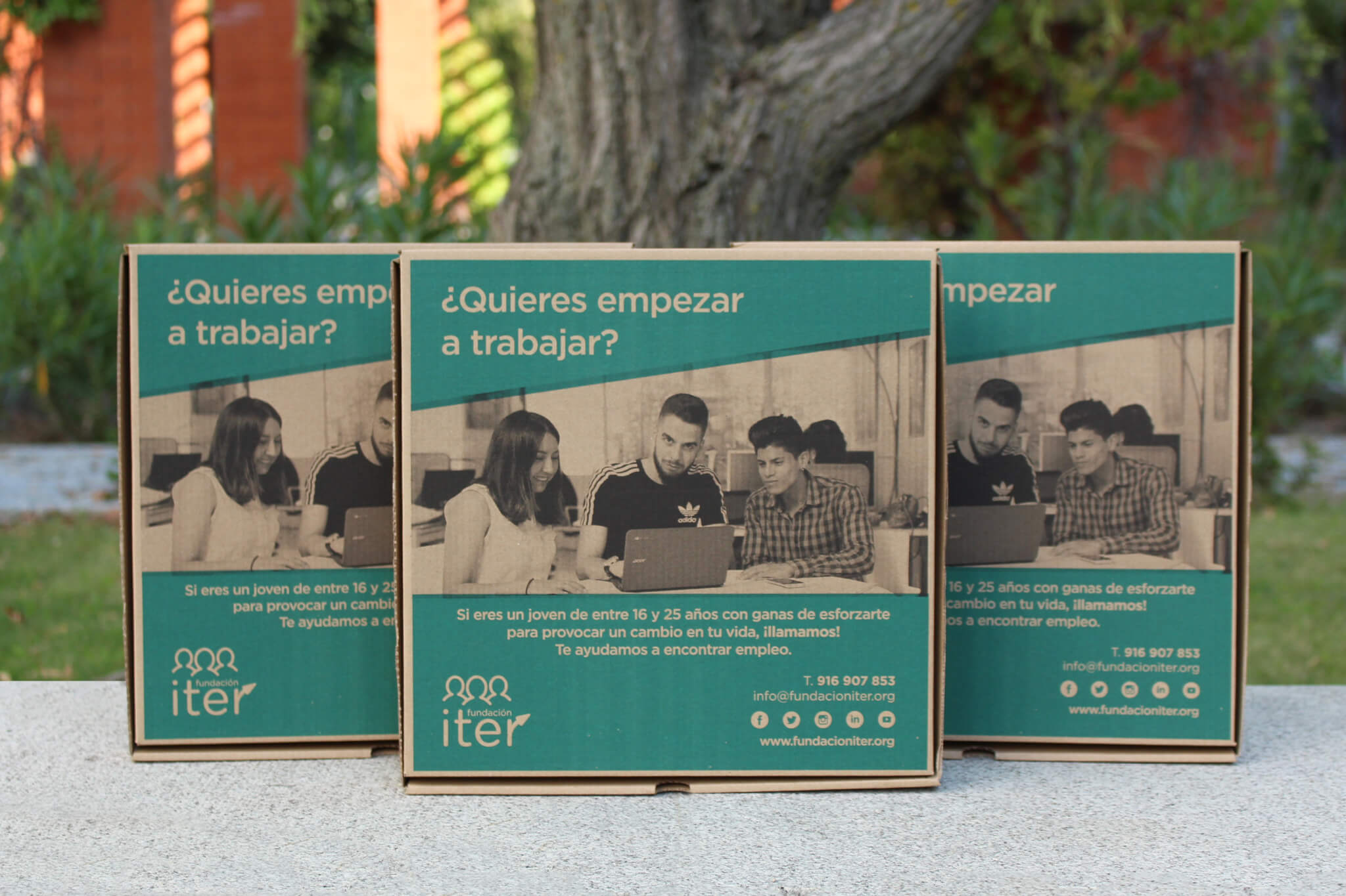 CAJAS SOLIDARIAS DE FUNDACIÓN ITER Y TELEPIZZA
