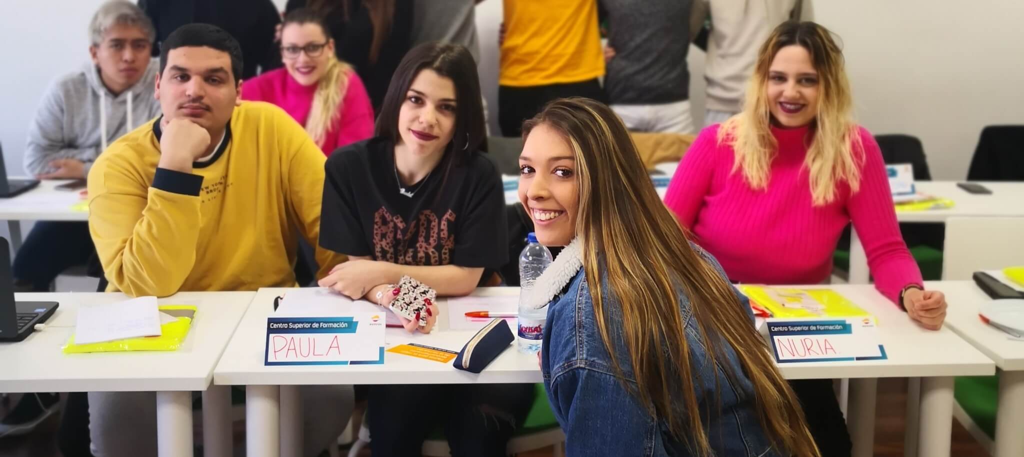 Jóvenes participantes en el proyecto de Fundación Iter y Fundación Repsol