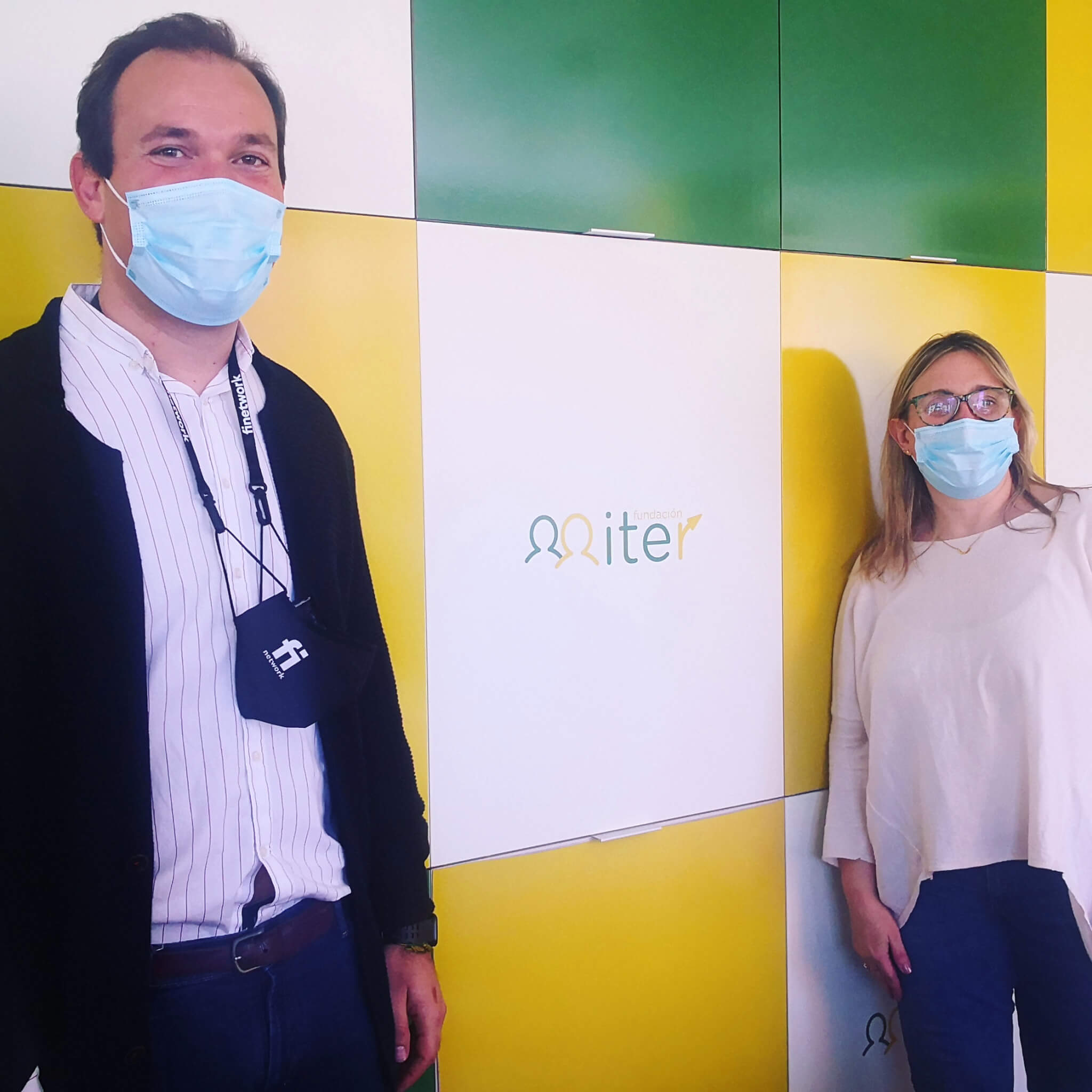 Voluntarios de Nfq en la sede de Iter en Leganés